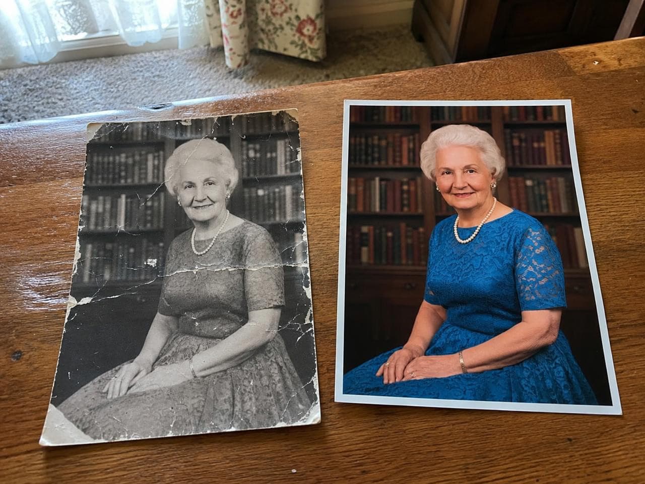Photo restoration shared by Kathleen